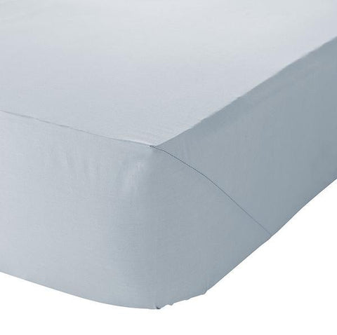 SHEET FITTED DUCK EGG BLUE KING