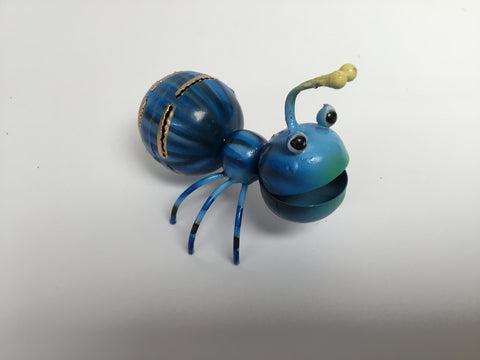 SMALL METAL ANT BLUE