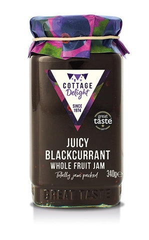 JUICY BLACKCURRANT WHOLE FRUIT JAM 340G