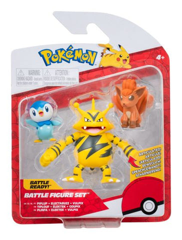 BATTLE FIGURES PIPLUP VULPIX ELECTABUZZ