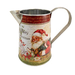 MERRY CHRISTMAS METAL JUG W/HANDLE 15CMS