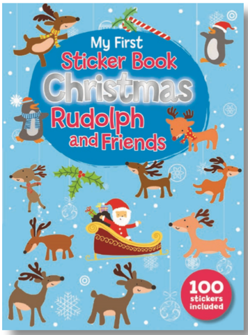 STICKER BOOK CHRISTMAS RUDOLPH