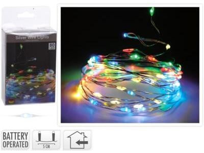 LED SILVER WIRE MULTI BATTERY OPERATED