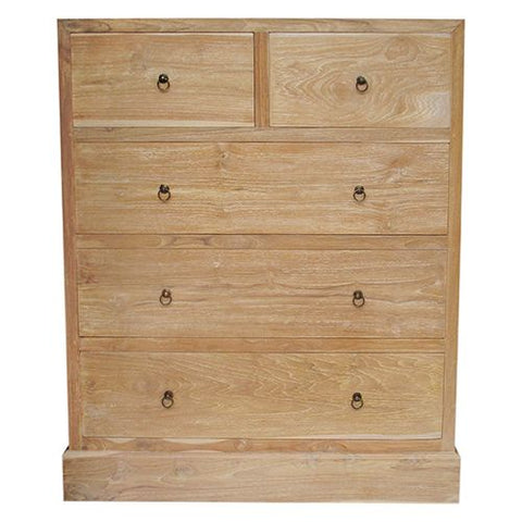 RWW FLAT EDGE 5 DRAWER BOX LEG
