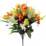ROSEBUD/ALSTRO/ORCHID BUNCH ORANGE/YELLOW