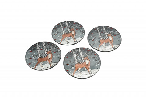 STAG GLASS  COASTER
