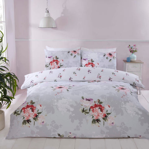 MARGO GREY SINGLE QUILT SET