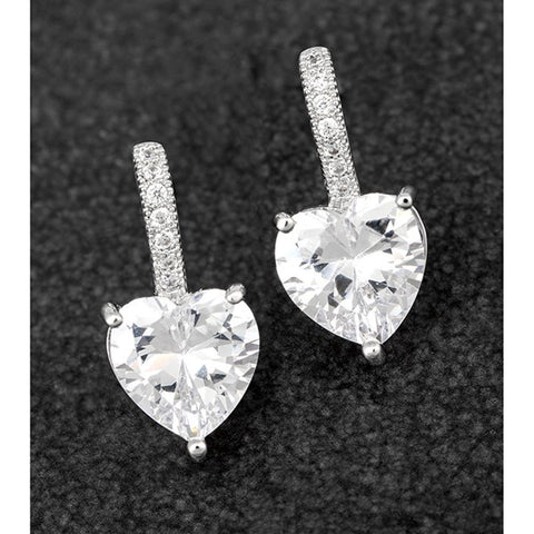 289671 PP SUSPEND HEART EARRINGS