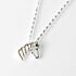 329104 EQUESTRIAN HORSE HEAD TWO TONE NECKLACE