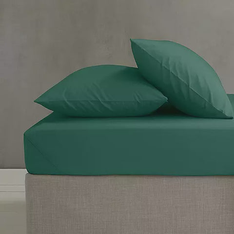 SHEET FITTED DARK GREEN DOUBLE