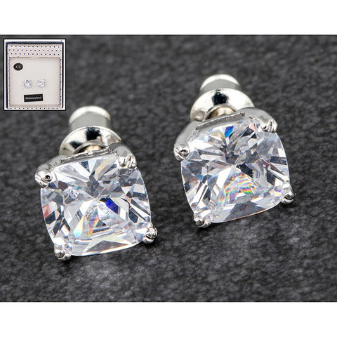 279714 EQUILIBRIUM SP CRYSTAL SPARKLE CUBE EARRINGS