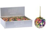 IRRIDESCENT LEAF BAUBLE  60MM