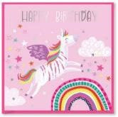 CARD RAINBOW WISHES HAPPY BIRTHDAY