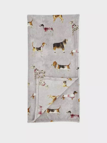 COUNTRY DOGS THROW 130X170CMS