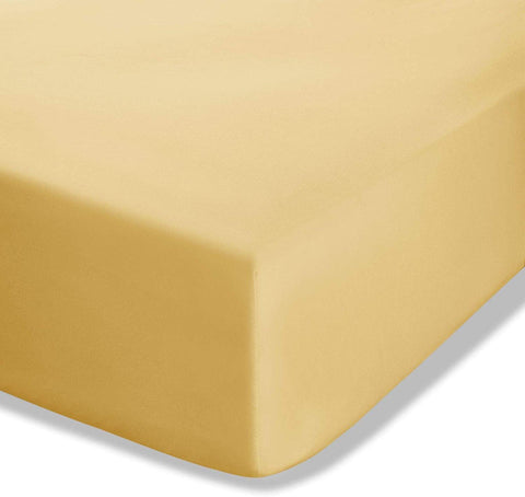 SHEET FITTED OCHRE SINGLE
