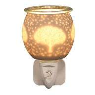 WAX MELT BURNER PLUG IN WHITE SATIN TREE