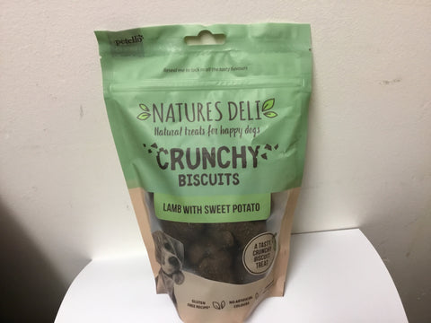 NATURES DELI CRUNCHY BISCUIT LAMB WITH SWEET POTATO 225G