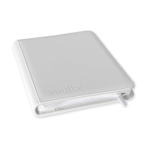 VAULT X - 9 POCKET EXO-TEC ZIP BINDER - WHITE EDITION